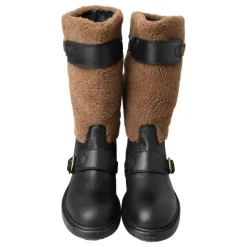 Stivali Lunghi in Pelle Shearling di Lusso