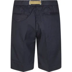 Stretch Cotton Tela Paracadute Bermuda Shorts