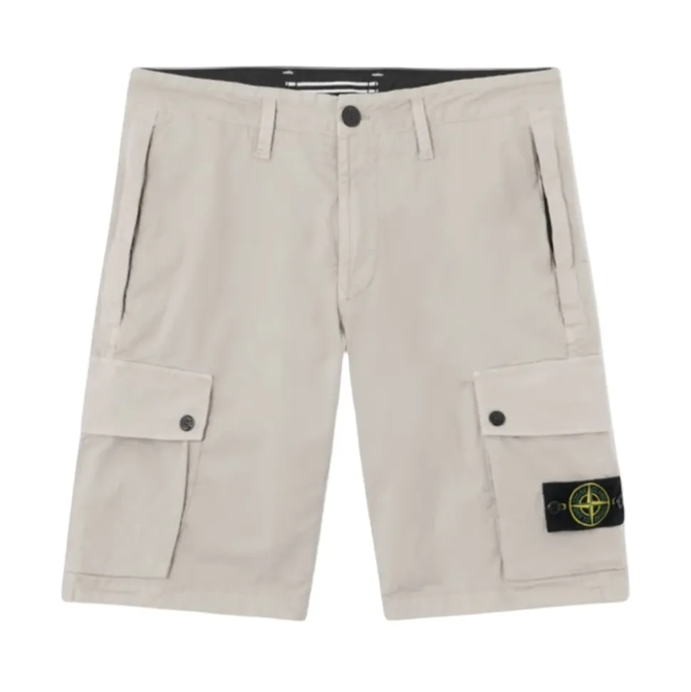 Stretch Cotton Twill Shorts