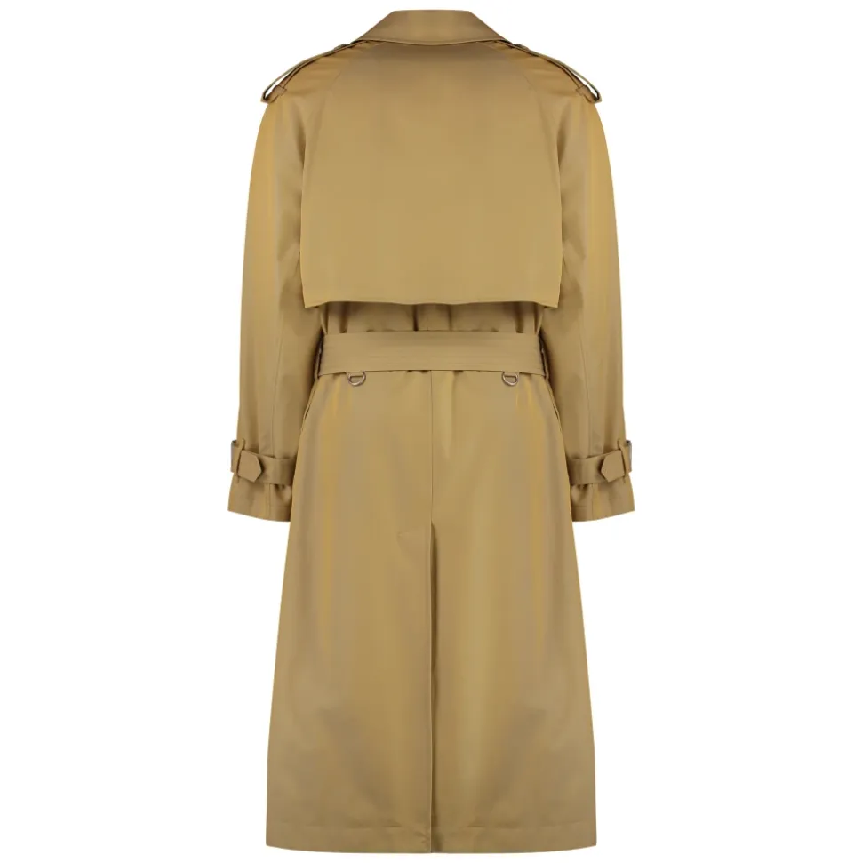 Trench coat in gabardine