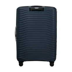 Trolley blu Upscape con caratteristiche sostenibili