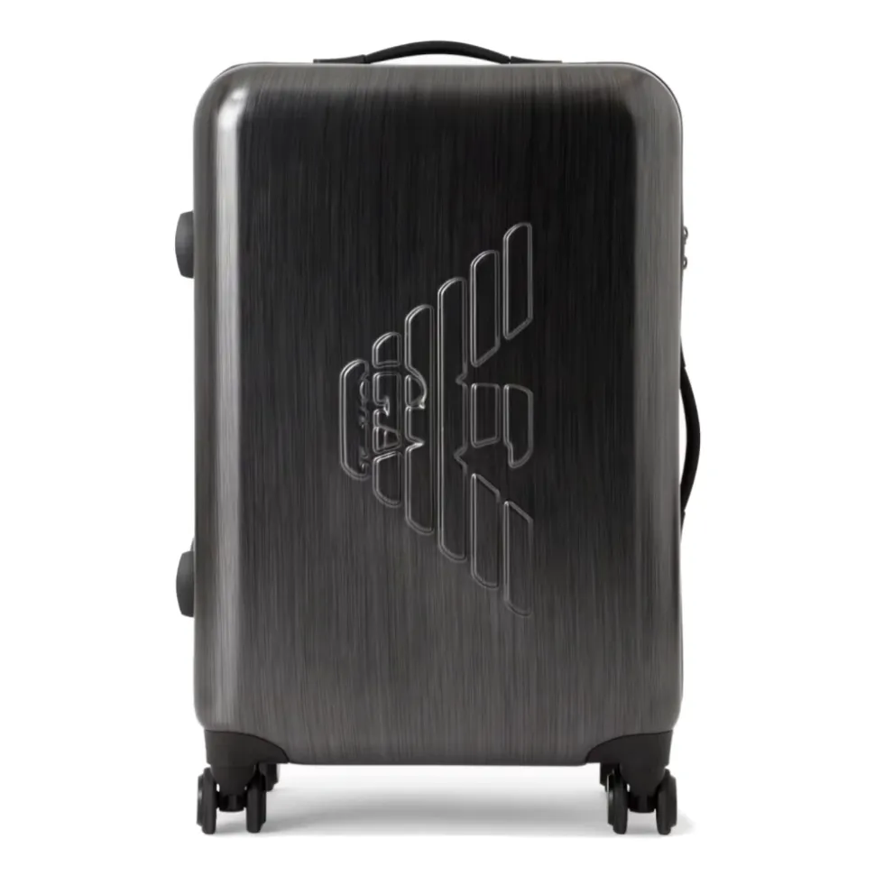 Trolley Medio Unisex con Aquila Maxi in Rilievo