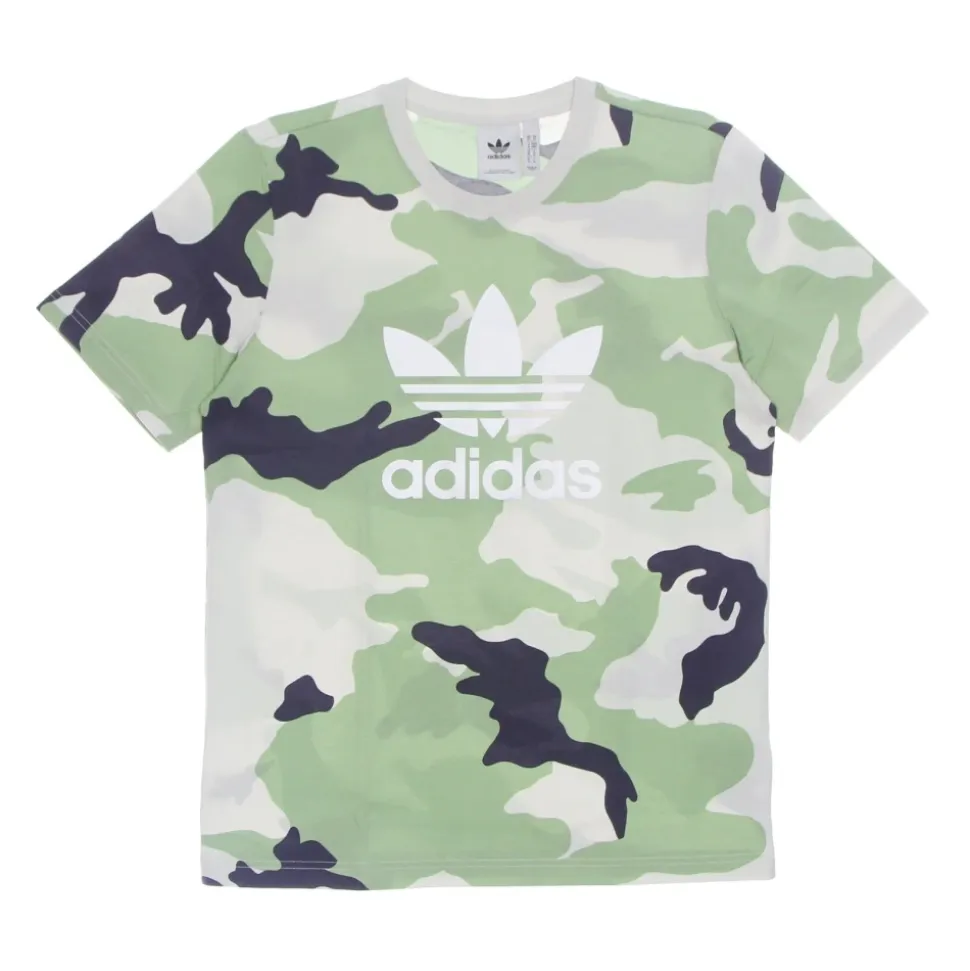 T-shirt con stampa camouflage all-over