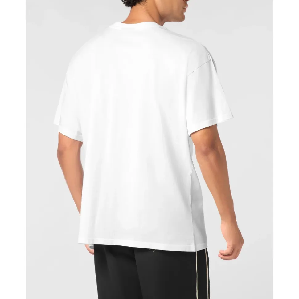 T-Shirt Girocollo in Cotone