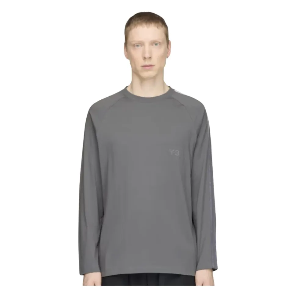 T-shirt Girocollo Oversize a Righe Sfumate