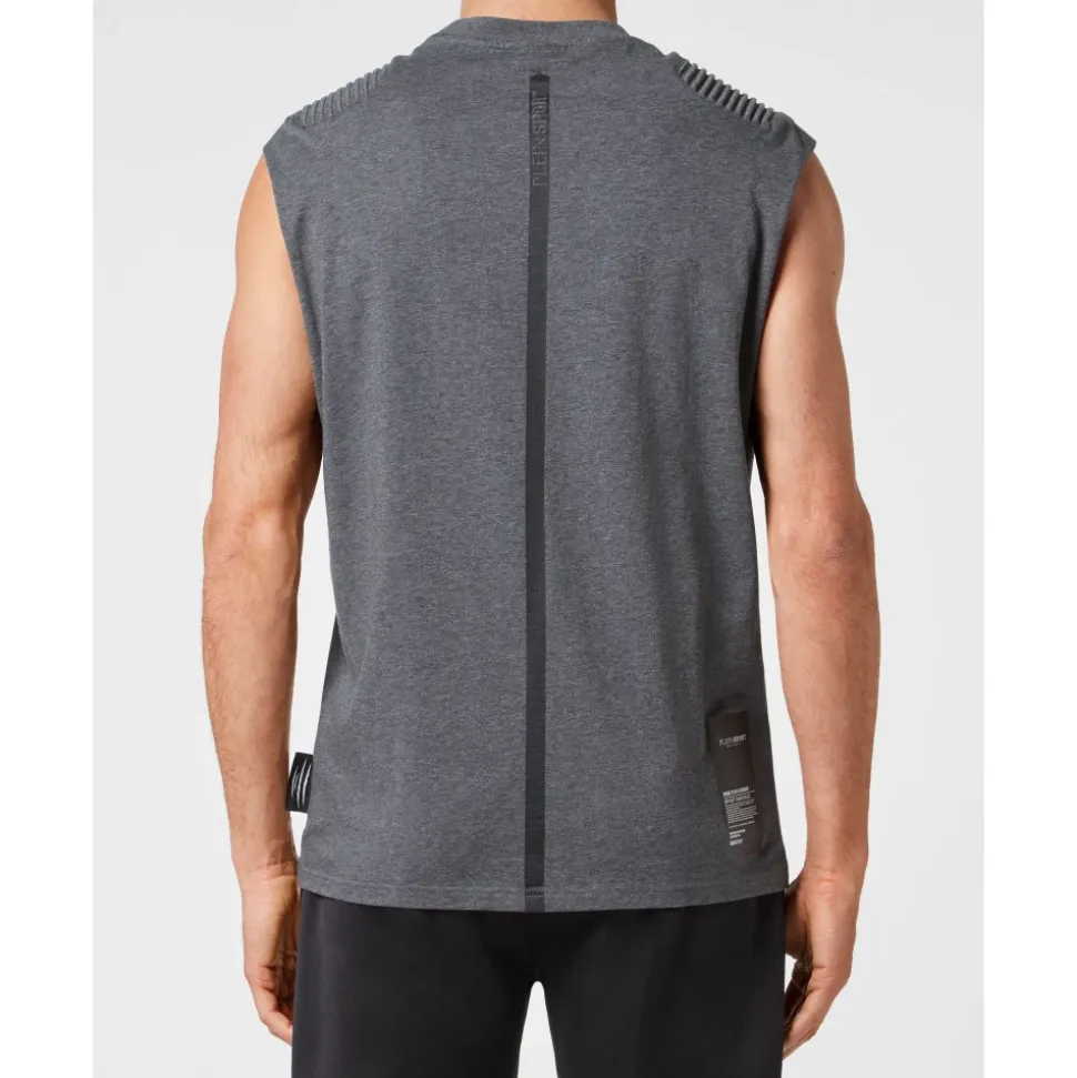 T-Shirt Girocollo Senza Maniche