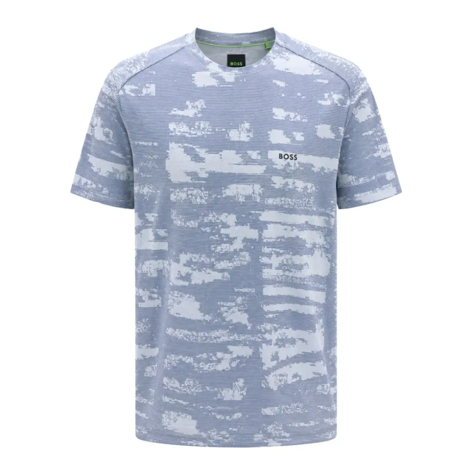 T-shirt in cotone jersey con stampa all-over