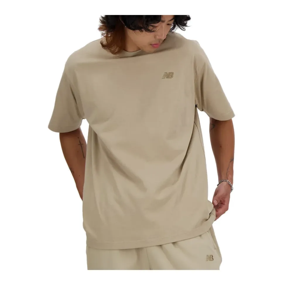 T-shirt New Balance in cotone con logo ricamato