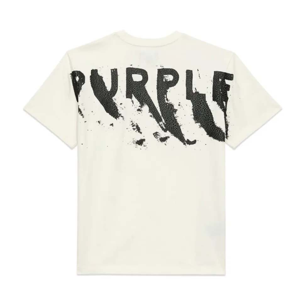 T-shirt con Logo Dipinto