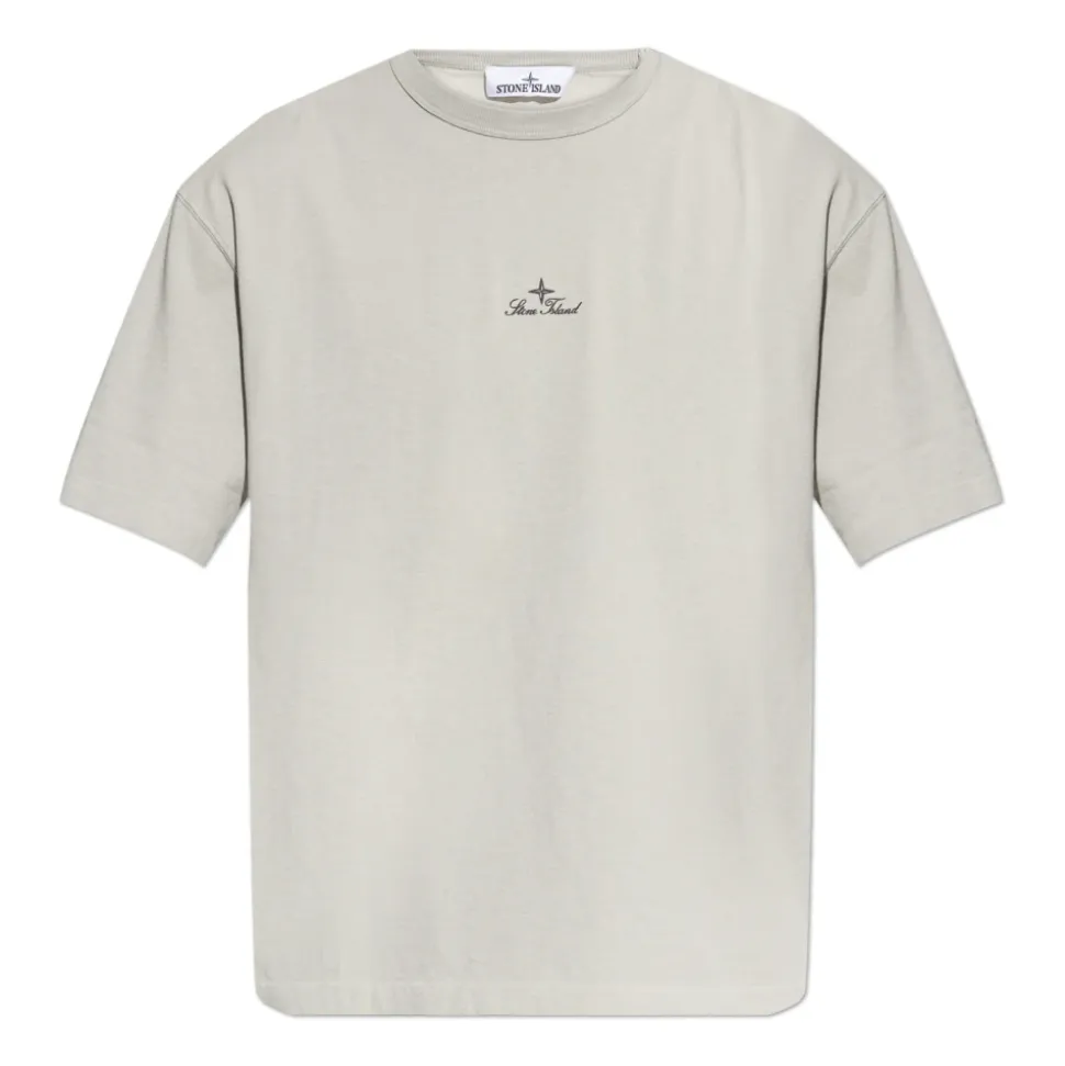 T-Shirt Con Logo Ricamato