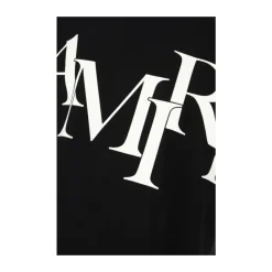 T-shirt con Logo Scaglionato