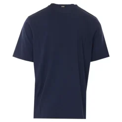 T-shirt in cotone con logo ricamato