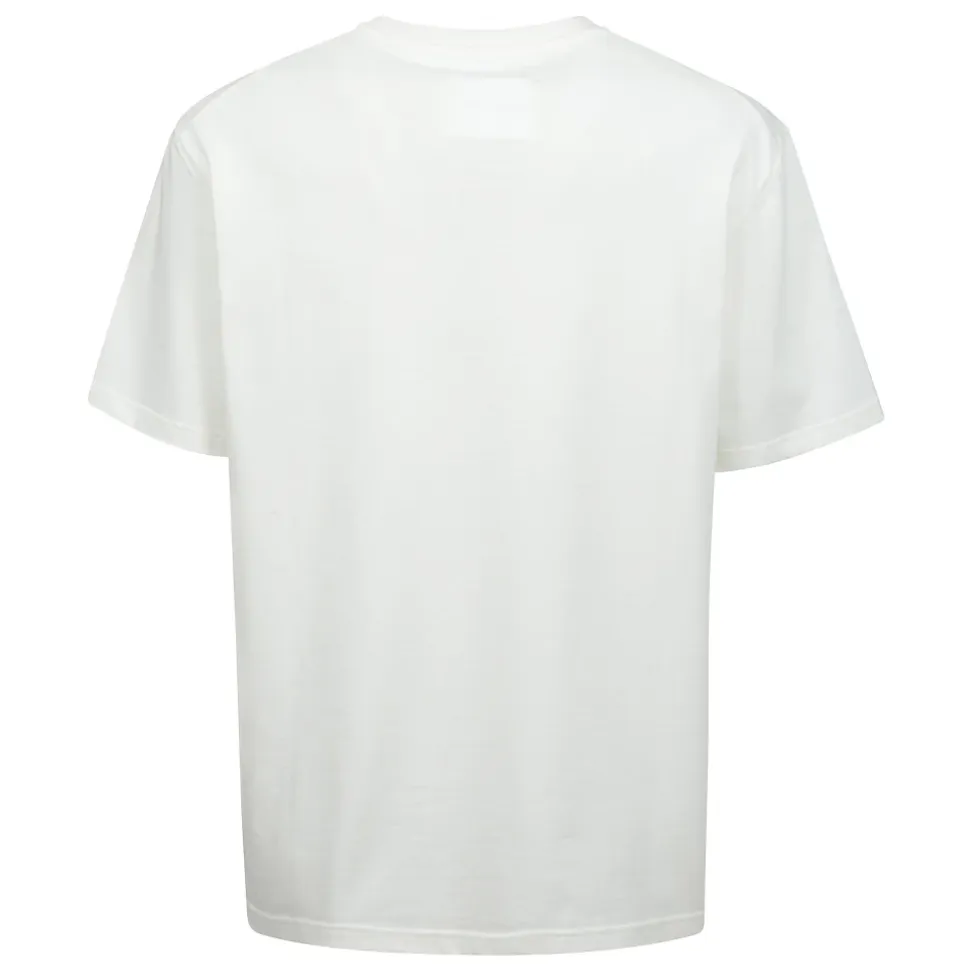 T-shirt in cotone con stampa logo e girocollo