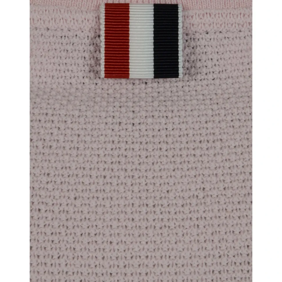 T-shirt manica corta in piqué testurizzato con 4 Bar Eng