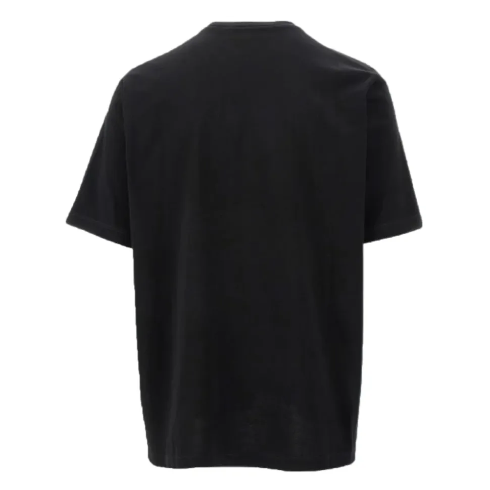 T-shirt Nera in Cotone