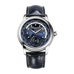 UOMO - FC -718NWM4H6 - Produzione di WorldTimer 42mm GMT in pelle
