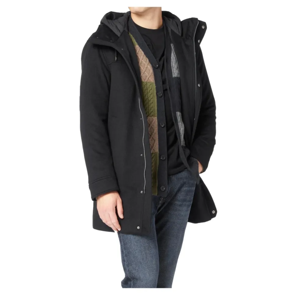 Wool Cashmere Hooded Coat