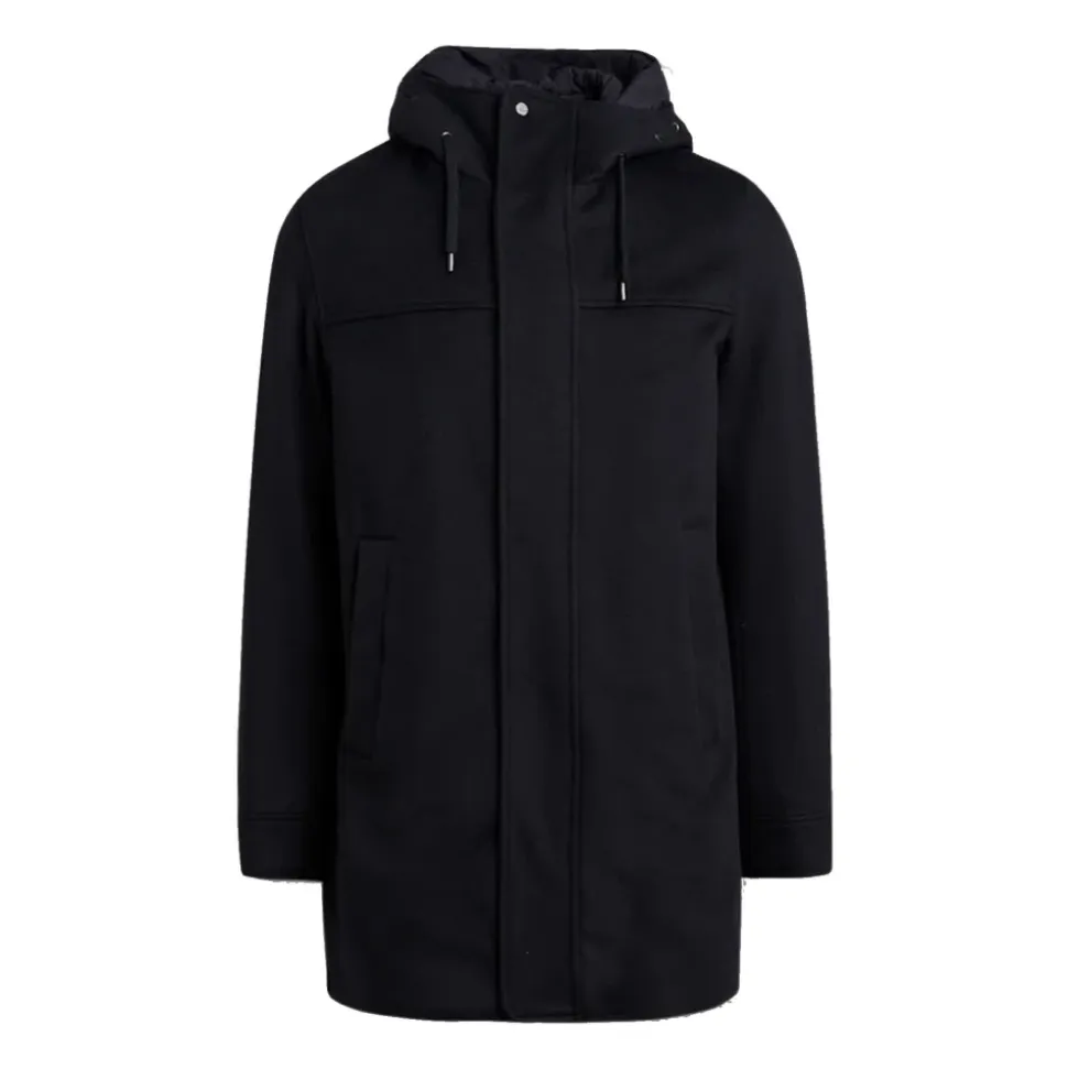Wool Cashmere Hooded Coat