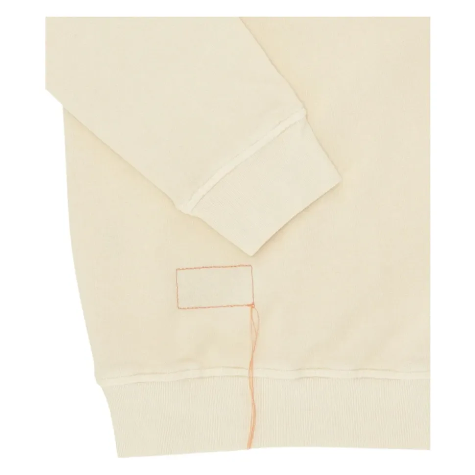 Yale Felpa in Jersey Garzato con Colletto e Zip Corda