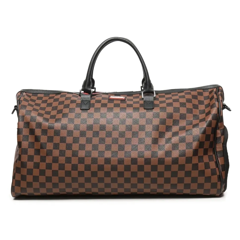 Zaino Marrone con Tasca con Zip in Metallo