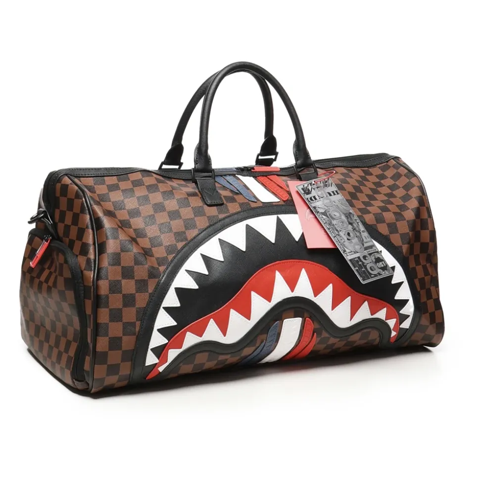 Zaino Marrone con Tasca con Zip in Metallo